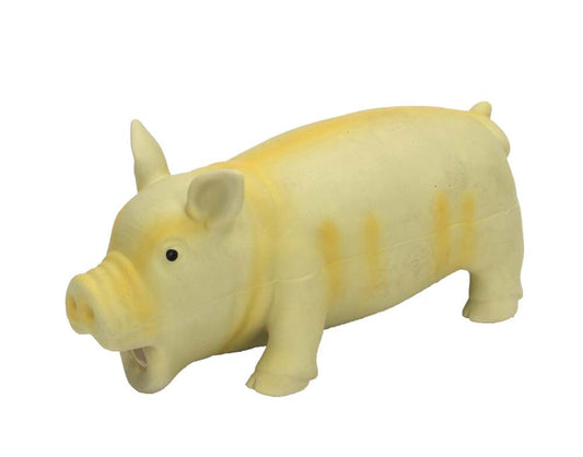 Coastal Rascals Latex Toy Pig Yellow 7.25In