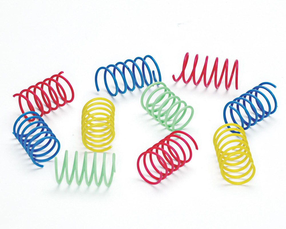 Spot Colorful Springs Catnip Toy Assorted 2 in Wide 10 Pack