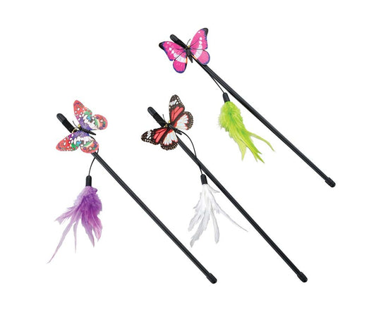 Spot Fluttery Butterfly Teaser Wand 16In