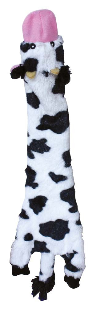 Skinneeez Crinkler Dog Toy Cow 14 in