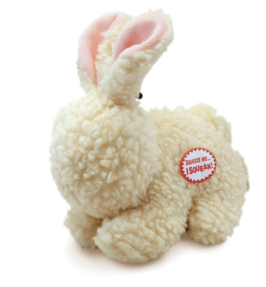 Spot Fleece Dog Toy Rabbit Natural 9 in