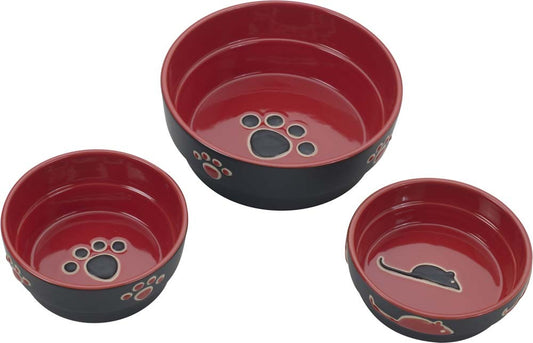 Spot Ethical Fresco Dish Cat Red 5In