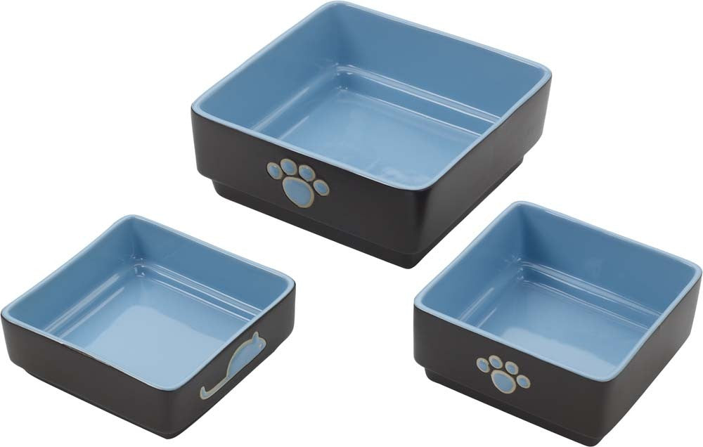 Spot Ethical Four Square Dish Dog Blue 7In