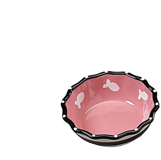 Spot Ethical Contemporary Ruffle Dish 5In Cat Pink