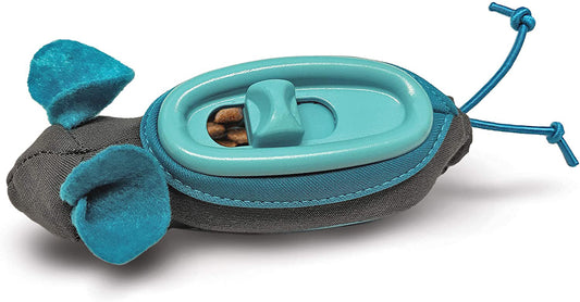 Doc & Phoebe The Hunting Snacker Cat Feeder Black/Blue 3.5in