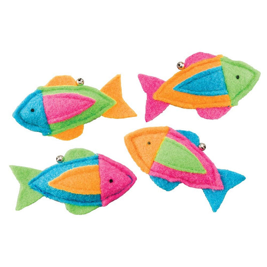 Spot Ethical Whiskins Felt Fish Catnip Assorted