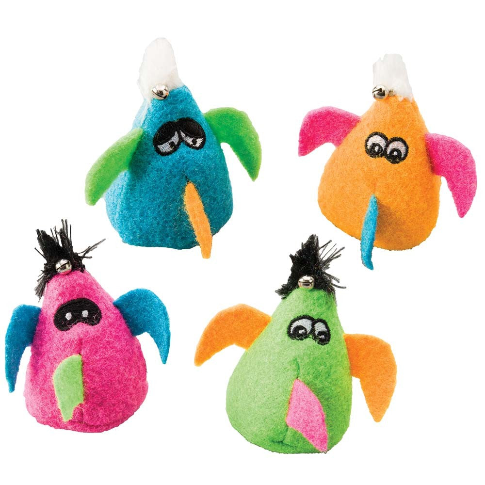 Spot Ethical Whiskins Felt Funnybird Catnip Assorted