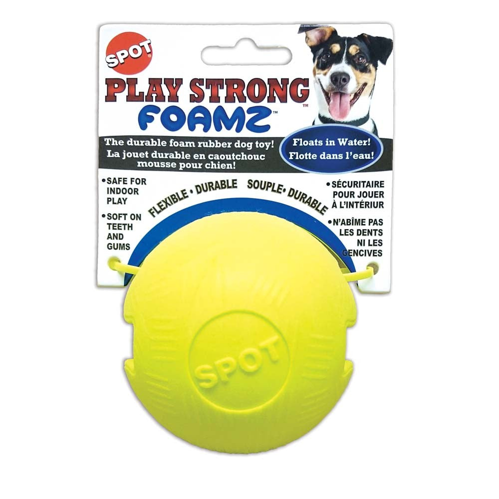 Spot Ethical Play Strong Foamz Ball Dog Toy 3.25In