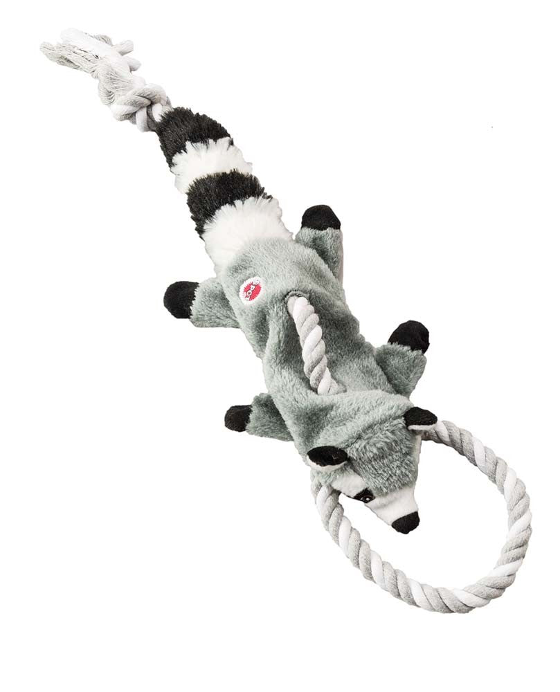 Skinneeez Tugs Dog Toy Forest Raccoon Multi-Color 14 in