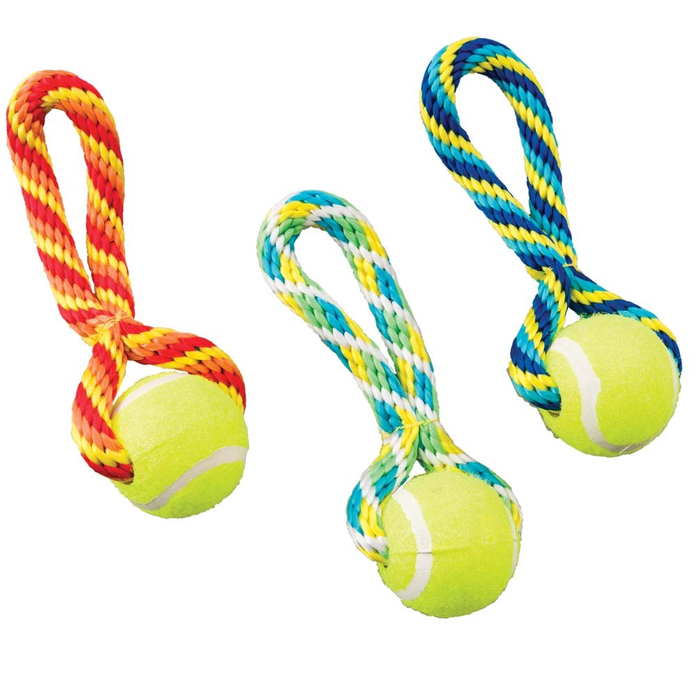 Spot Ethical Tuggaball Handle Assorted 7In