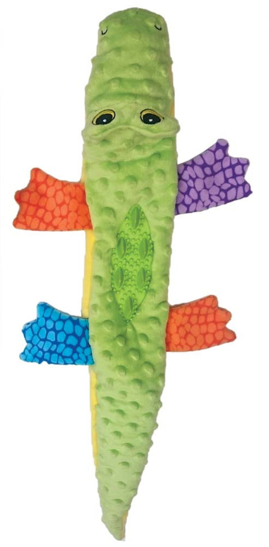 Spot Plush Nubbins Dog Toy Crocodile Multi-Color 18 In