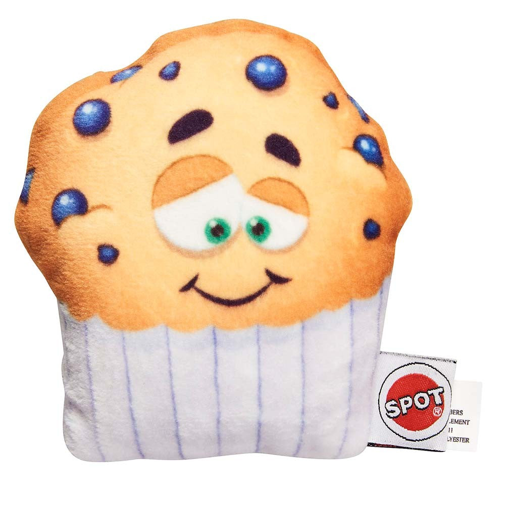 Spot Ethical Spot Fun Food Blueberry Muffin Dog Toy 4In