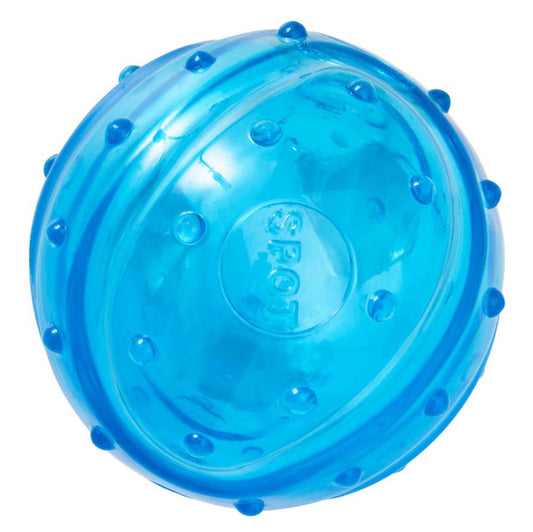 Spot Play Strong Scent-Station Ball Dog Toy Bacon Blue 2.75 in