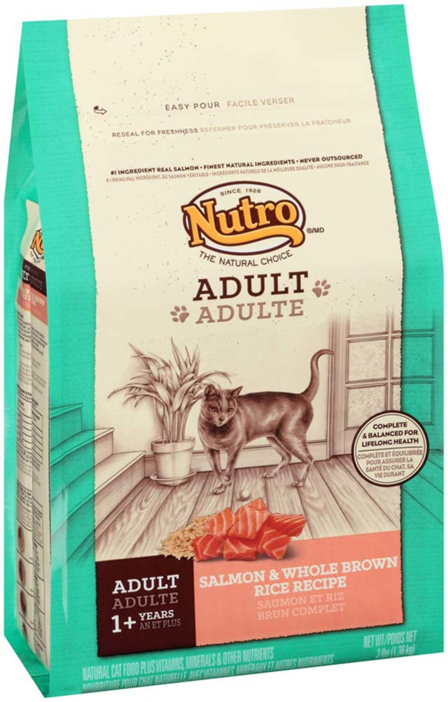 Nutro Products Salmon & Whole Brown Rice Recipe Cat Food 3 lb