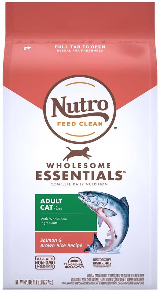 Nutro Products Wholesome Essentials Salmon & Whole Brown Rice Dry Cat Food 5 lb