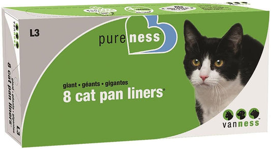 Van Ness Plastics Cat Pan Liner White 8 Count Giant