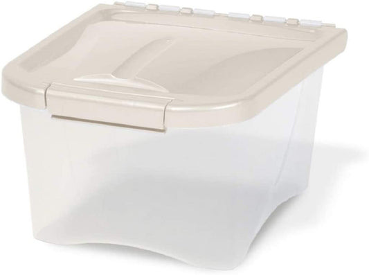 Van Ness Plastics Pet Food Container White, Clear 5 Pounds