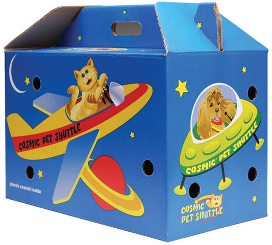 Cosmic Cat Shuttle Cardboard Cat Carrier Space Assorted