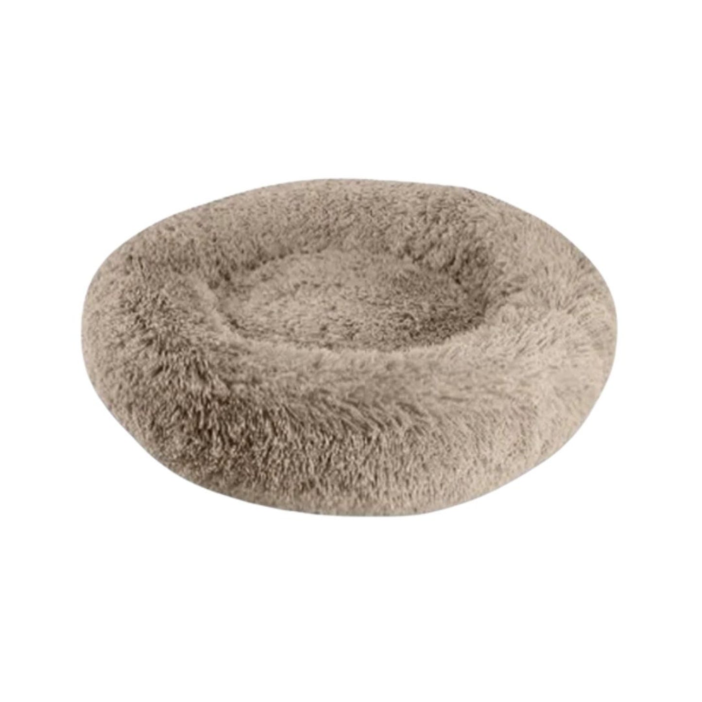 Arlee Warmly Shaggy Donut Taupe 22 x 22 x 8 Inch