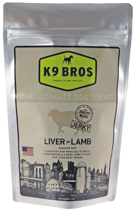 K9 Bros Jerky Liver Lamb 4oz