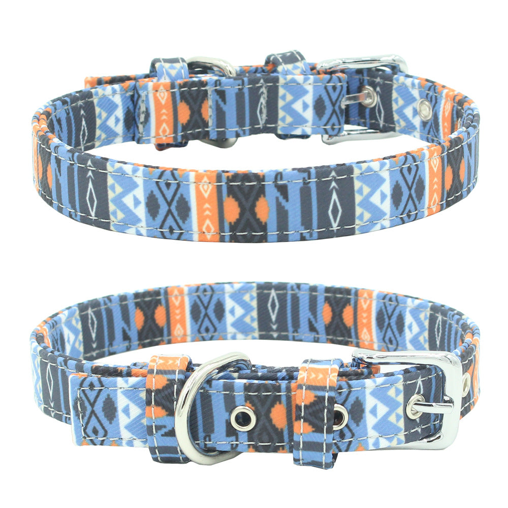 Patterned Extra Durable Canvas Collar