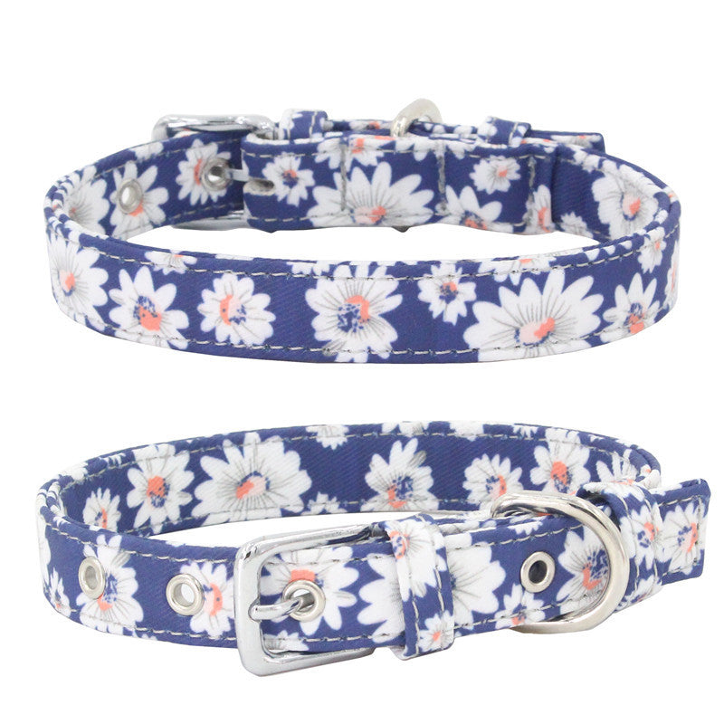 Patterned Extra Durable Canvas Collar