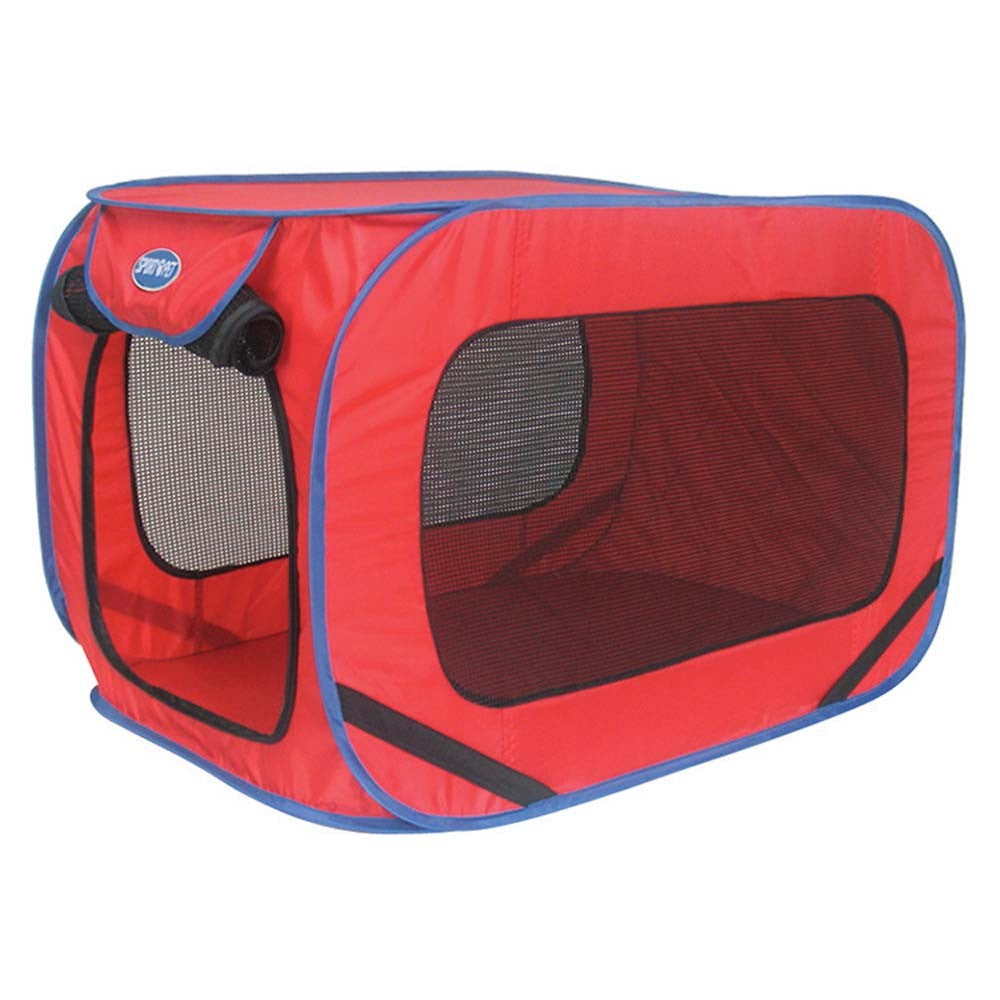 Sportpet Pop Open Kennel Assorted Red Or Green Small