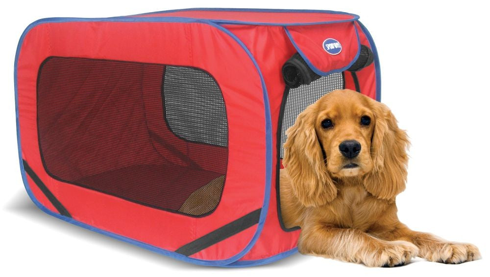 Sportpet Pop Open Kennel Medium Red