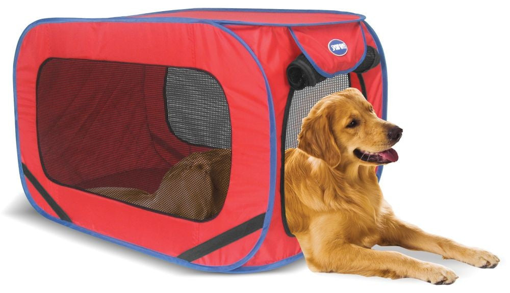 Sportpet Pop Open Kennel Large Red