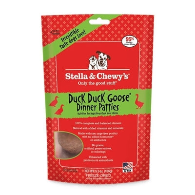 Stella and Chewys Freeze-Dried Duck Dinner Patties 25Oz