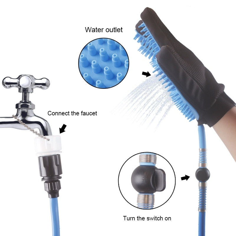 Shower Glove - All in one dog and pet bathing tool