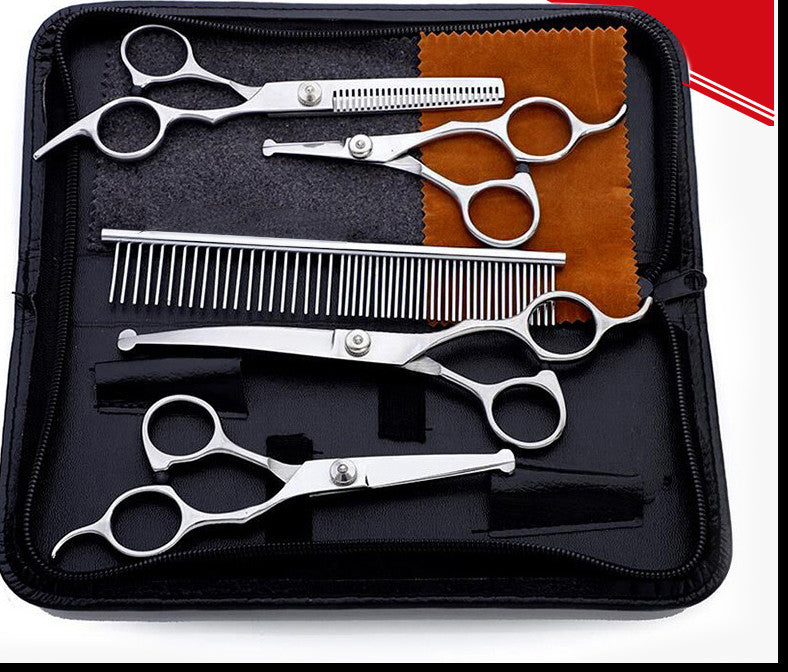 Stainless Pet Grooming Kit (7 pcs)