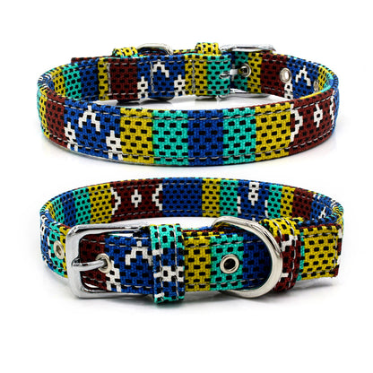 Patterned Extra Durable Canvas Collar