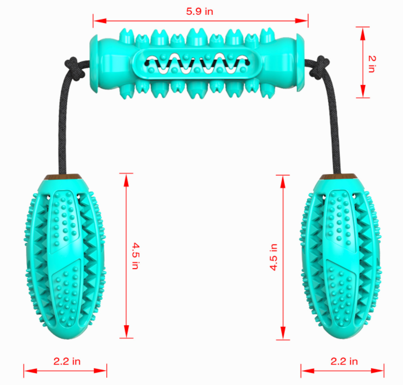 Brush and Tug Teeth Cleaning Toy