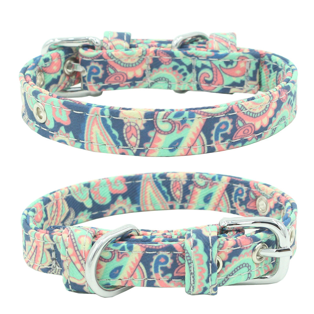 Patterned Extra Durable Canvas Collar