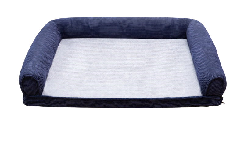 Bpups Luxury Chaise Suede Washable Orthopedic Bed