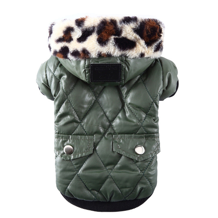 Fur Collar Winter Pet Coat