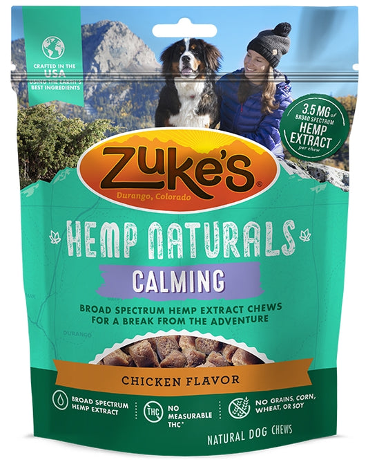 Zukes Dog Hemp Naturals Calm Grain Free Chicken 5Oz