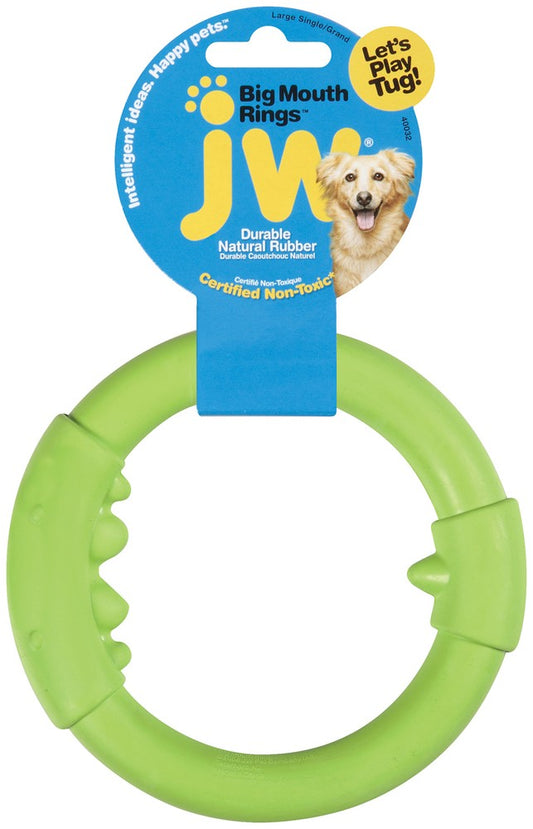 JW Pet Big Mouth Single Ring Dog Toy Assorted Large