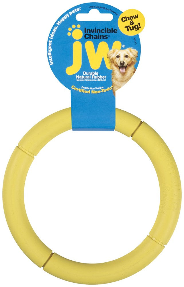 Jw Pet Invincible Single Chain Dog Toy Assorted Large