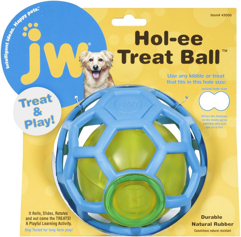 Jw Pet Hol-Ee Treat Ball Dog Toy Assorted One Size