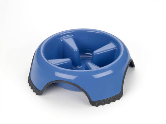 JW Pet Skid Stop Slow Feed Dog Bowl Assorted Extra-Large