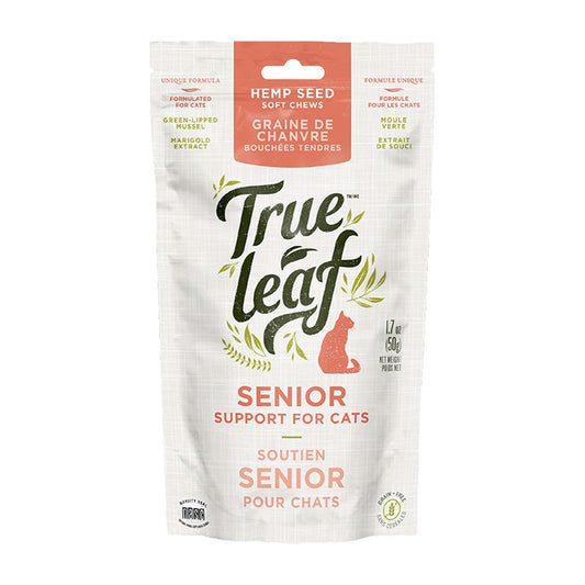 True Leaf Senior Support Hemp Seed Chews For Cats