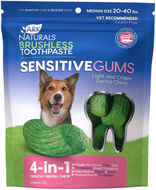 Ark Naturals Sensitive Gums 1 Lb 2Oz Bag Medium Chews