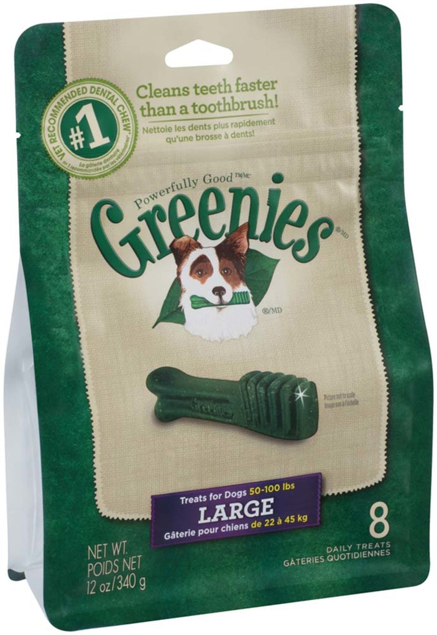 Greenies Dog Dental Treats Original 1ea/12 oz, 8 ct, Large