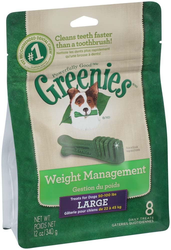 Greenies Weight Management Large Dental Dog Chews - 12 Ounces 8 Treats