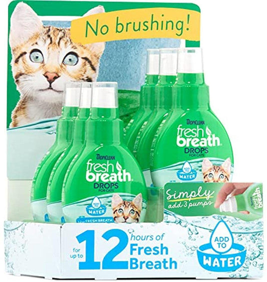 TropiClean Fresh Breath Drops for Dogs Display 6 Piece