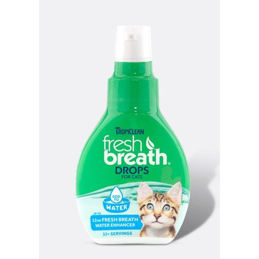 TropiClean Fresh Breath Oral Care Water Additive for Cats 2.2 Fl. oz