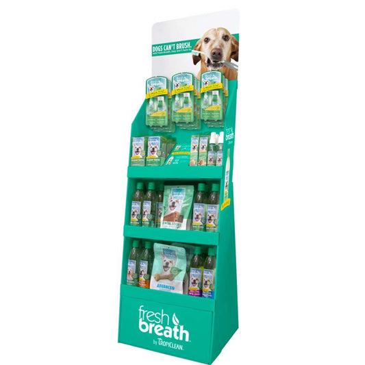 Tropiclean Fresh Breath Dental and Oral Care Floor Display 48 Piece
