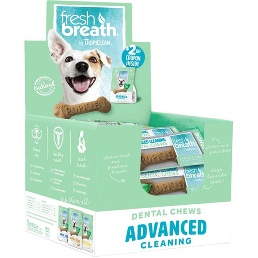 Tropiclean Dog Dental Chew Single Serve Box 30Pc